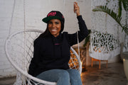 Breast Cancer Spread Love Minimal Hooded Sweatshirt
