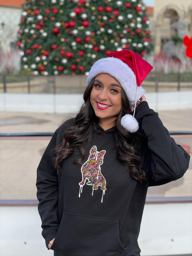 Limited Edition Spread Love Drip Hooded Sweatshirt in Black