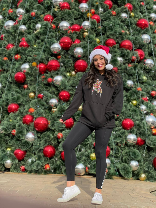 Limited Edition Spread Love Drip Hooded Sweatshirt in Black