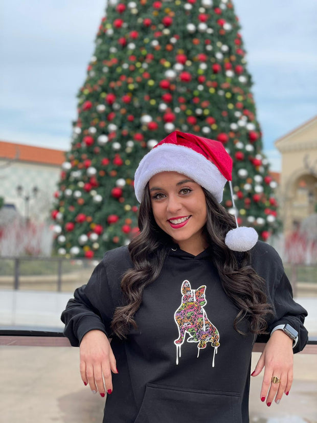 Limited Edition Spread Love Drip Hooded Sweatshirt in Black