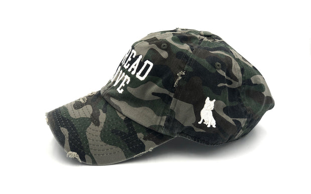 Spread Love Green Camo Vintage Dad Cap