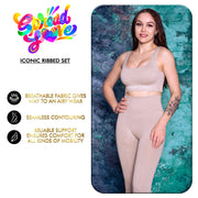 Spread Love Iconic Set in- Ribbed Beige