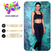 Spread Love Iconic Set- Ribbed Black