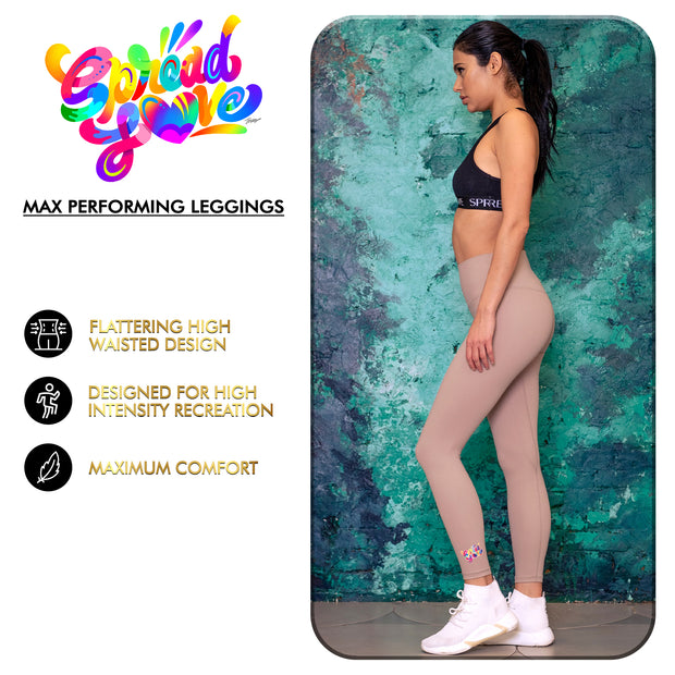 Spread Love X Jason Naylor Max Performance Leggings- Beige