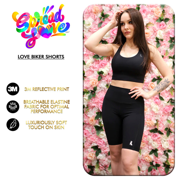 Spread Love Biker Shorts