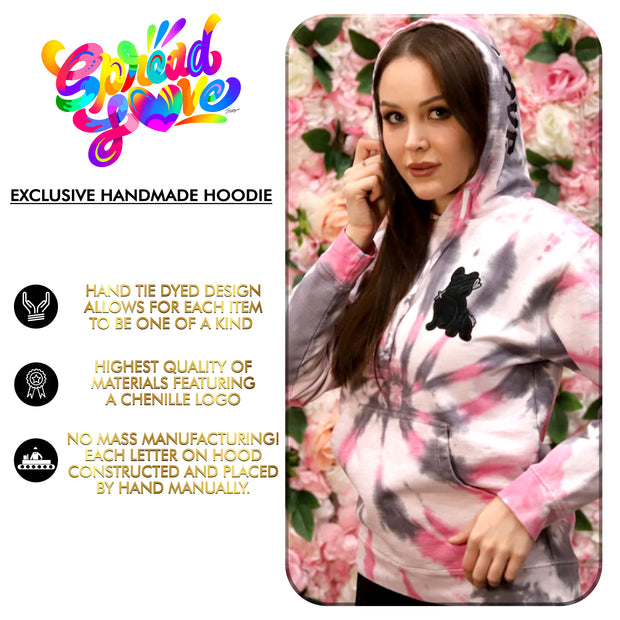 Exclusive Spread Love Handmade "Pink Stardust" Hoodie