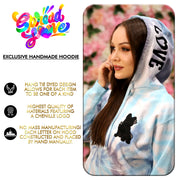 Exclusive Spread Love Handmade "Cosmic Blue" Hoodie