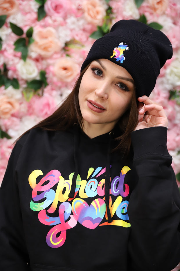 Jason Naylor Emotion Logo Polo Spread Love Beanie