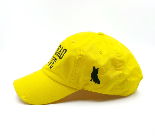 Spread Love Yellow & Black Vintage Dad Cap
