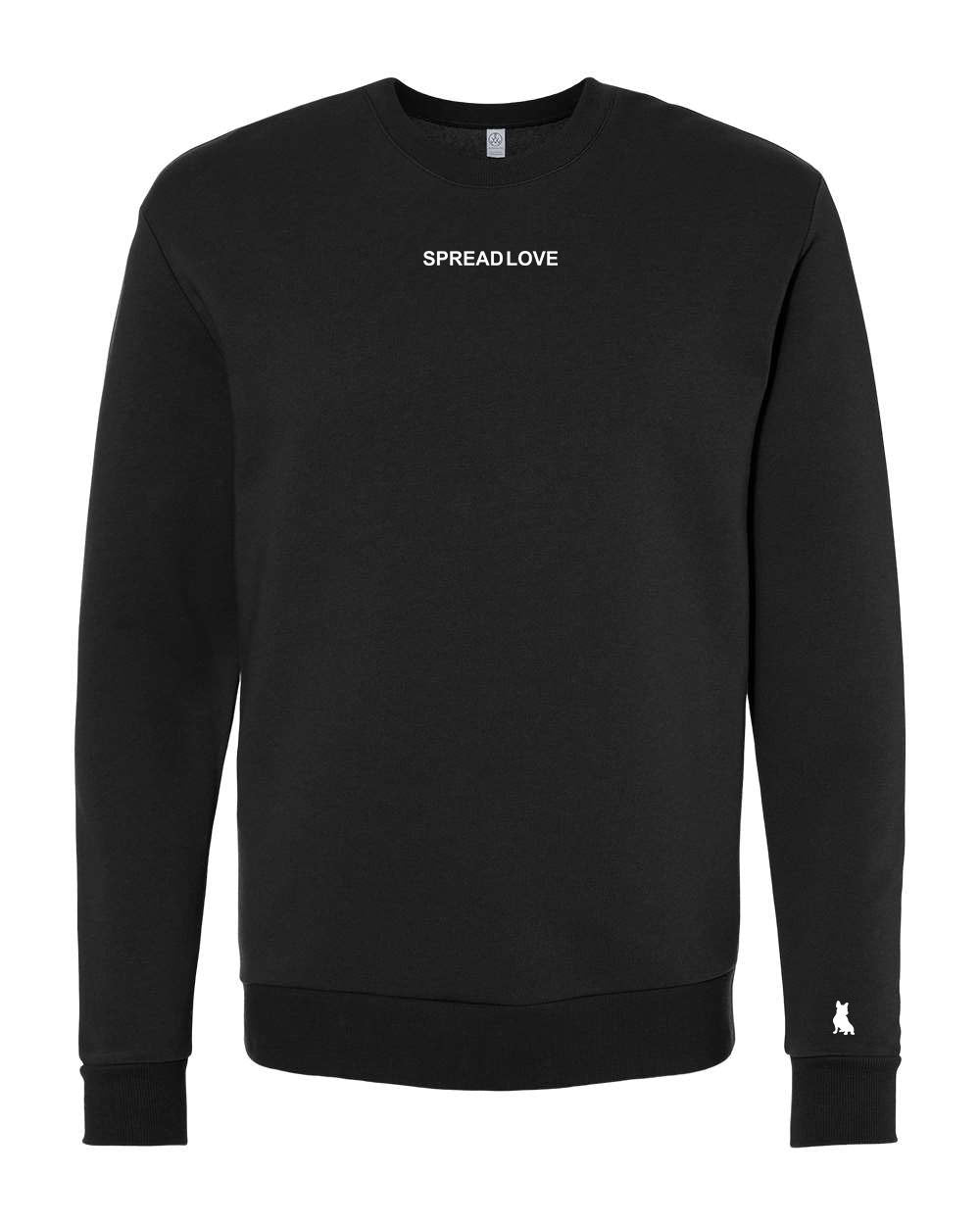 Black & White Spread Love Minimal Sweatshirt