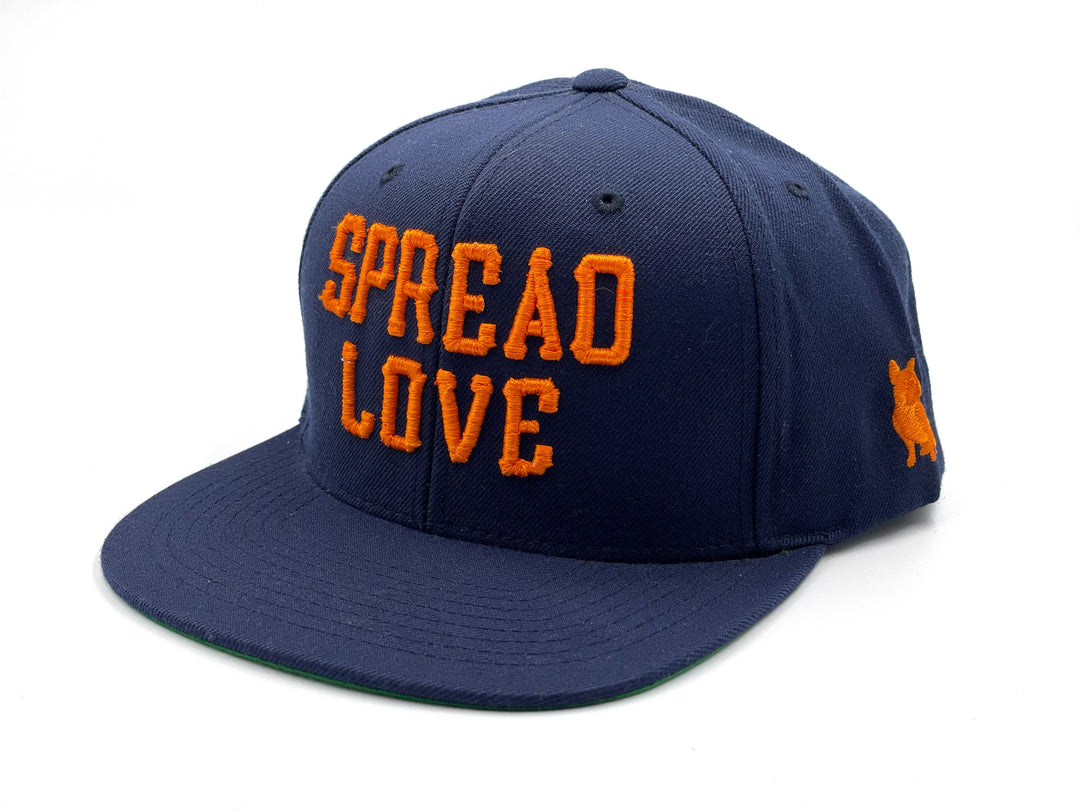 Spread Love Navy & Orange Snapback