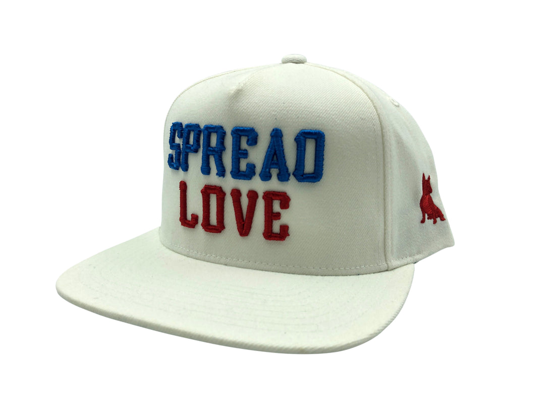 Spread Love White Puerto Rico Snapback